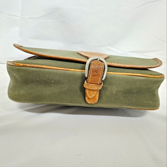 Burberry Vintage Canvas and Leather Nova Check Messenger Bag in Green and Brown - Picture 3 of 14